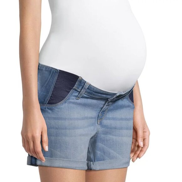 Maternity Women's Shorts with Side Panel - Picture 1 of 5